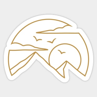 Simple Nature - Golden Version Sticker